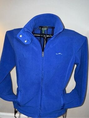 Lauren-Ralph Lauren Active Royal Blue Full-Zip Fleece Jacket Women’s Medium